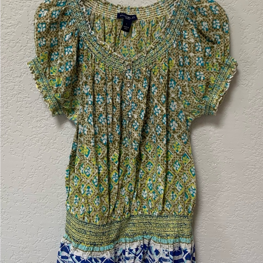 Bandolino Boho Floral Print Top